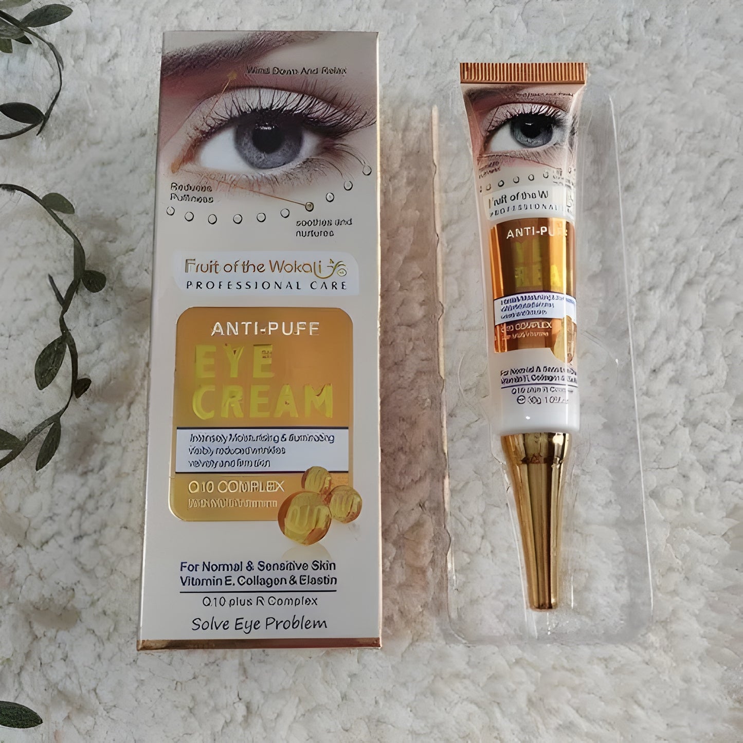 👁️ Contorno Ojos Antibolsas Wokali con Q10